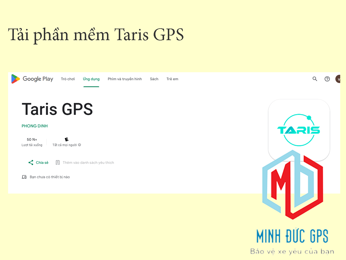 Định vị Taris GPS đăng nhập thế nào? Cách tải định vị Taris