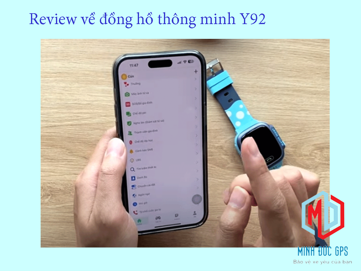 Review về đồng hồ thông minh Y92