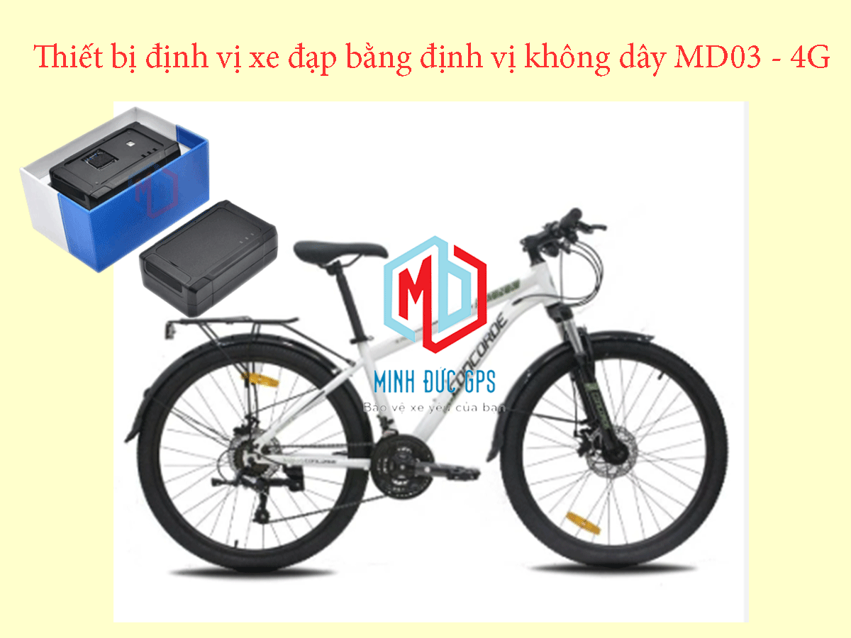 Thiết bị định vị xe đạp bằng định vị không dây MD03 - 4G